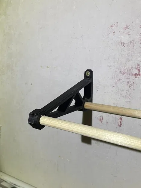 Giá treo băng keo gắn tường dùng thanh dowel gỗ 9 mm - Image 1