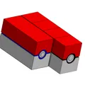 Hộp đựng bài Pokemon dạng Pokeball (size-collection-to-be) mỏng hơn - Thumbnail 3
