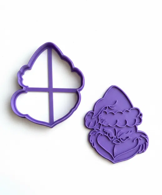 Khuôn cắt bánh quy Grinch - Image 1