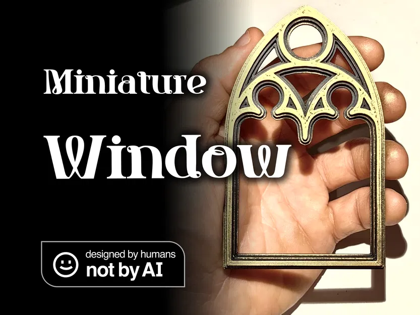 Cửa Sổ Nhà Thờ Gothic Thu Nhỏ - Image 1