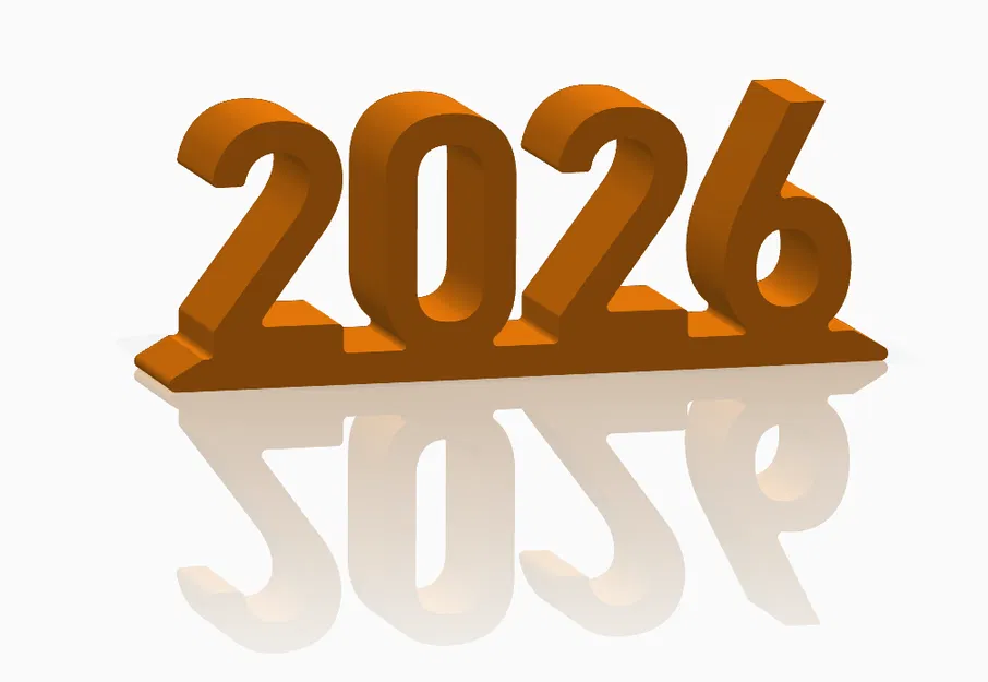 Bảng chữ 2026 trang trí bàn tiệc Năm Mới - Image 1