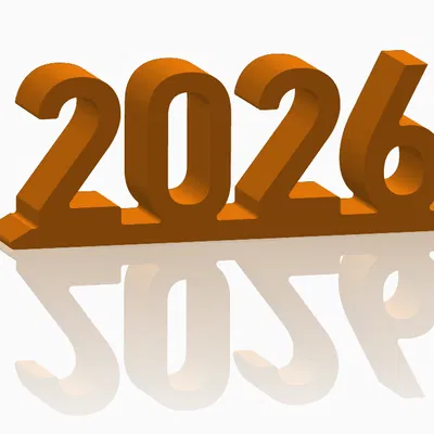 Bảng chữ 2026 trang trí bàn tiệc Năm Mới