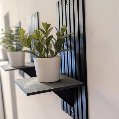 Kệ Nổi Gắn Tường Dạng Slat Wall Hiện Đại