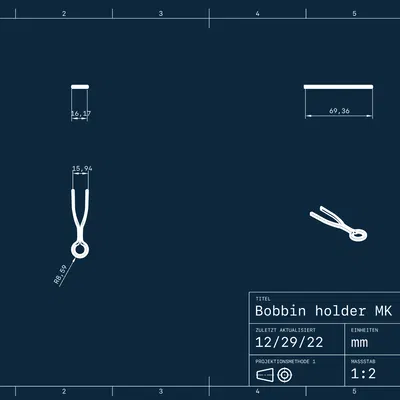 Giá giữ bobbin nhỏ gọn, hữu dụng