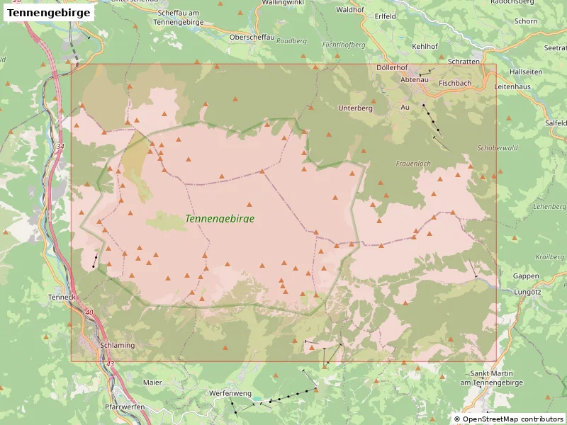 Tennengebirge, Áo - Mô hình thu nhỏ 3D - Image 8