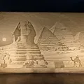 Kim Tự Tháp Giza Ai Cập (Pyramids Giza Egypt) – Lithophane phù điêu - Thumbnail 2