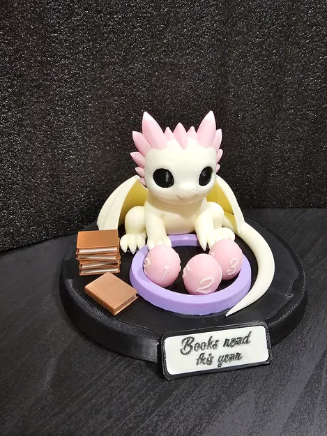 Nestguard Book Counter – Rồng chibi đếm sách với trứng nam châm - Image 8