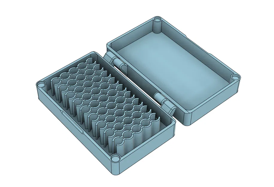 Hộp Nozzle Trơn (print-in-place, MK8/V6/Volcano, remix dùng nam châm) - Image 2