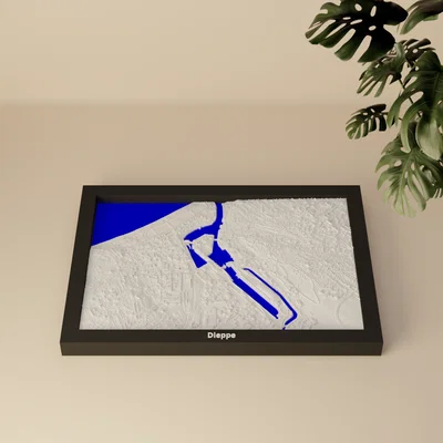 Dieppe, Pháp - Mô hình thu nhỏ 3D