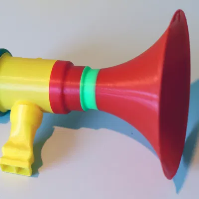 DruLuSchKo cỡ M – Membran-Pfeife/Tröte (Membrane whistle - horn M)