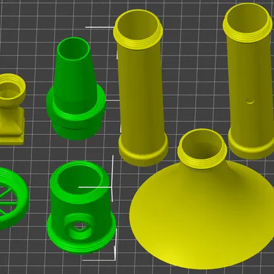 DruLuSchKo cỡ M – Membran-Pfeife/Tröte (Membrane whistle - horn M)