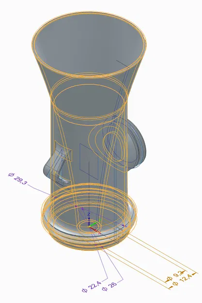 Membran-Pfeife - Tröte S / Membrane whistle - horn S - FS DruLuSchKo S - Image 3
