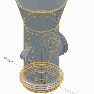 Membran-Pfeife - Tröte S / Membrane whistle - horn S - FS DruLuSchKo S