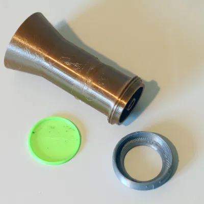 Membran-Pfeife - Tröte S / Membrane whistle - horn S - FS DruLuSchKo S