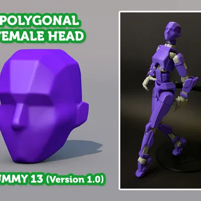 Đầu Nữ Polygonal - Dummy 13 Version 1