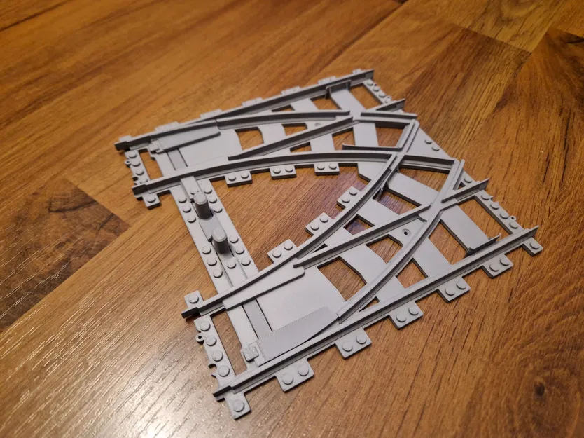 Công tắc chuyển hướng Double Crossover cho đường ray tàu LEGO - Image 2