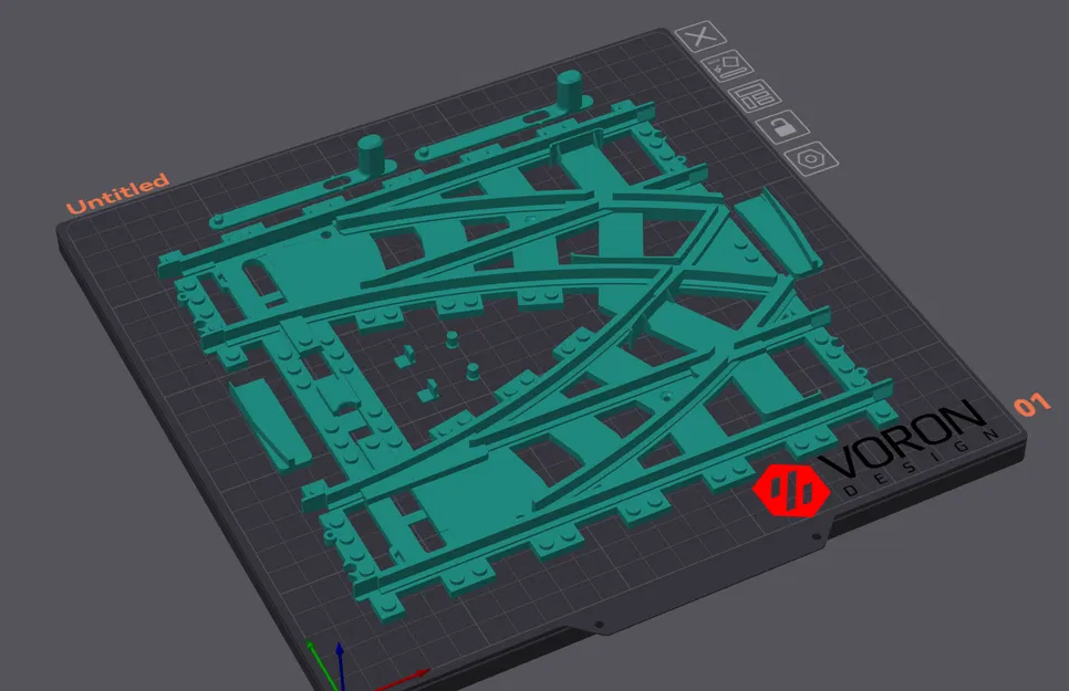 Công tắc chuyển hướng Double Crossover cho đường ray tàu LEGO - Image 3