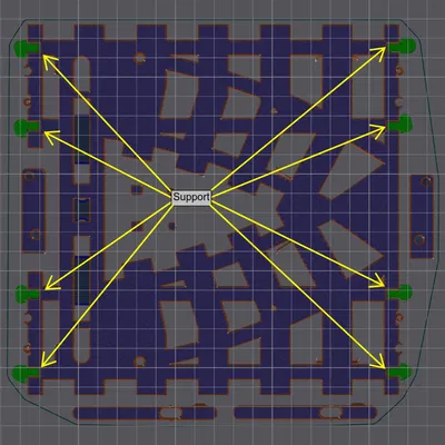 Công tắc chuyển hướng Double Crossover cho đường ray tàu LEGO
