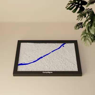 Compiègne, Pháp - Mô hình thu nhỏ 3D