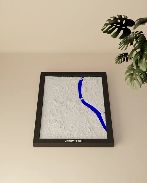 Choisy-le-Roi, Pháp - Mô hình thu nhỏ 3D địa hình - Image 2