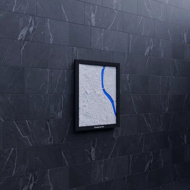 Choisy-le-Roi, Pháp - Mô hình thu nhỏ 3D địa hình - Image 6