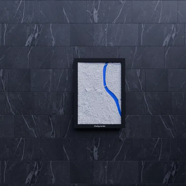 Choisy-le-Roi, Pháp - Mô hình thu nhỏ 3D địa hình - Image 7