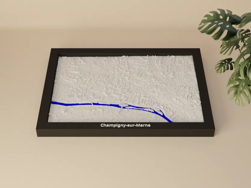 Champigny-sur-Marne, Pháp - Mô hình thu nhỏ 3D - Image 1