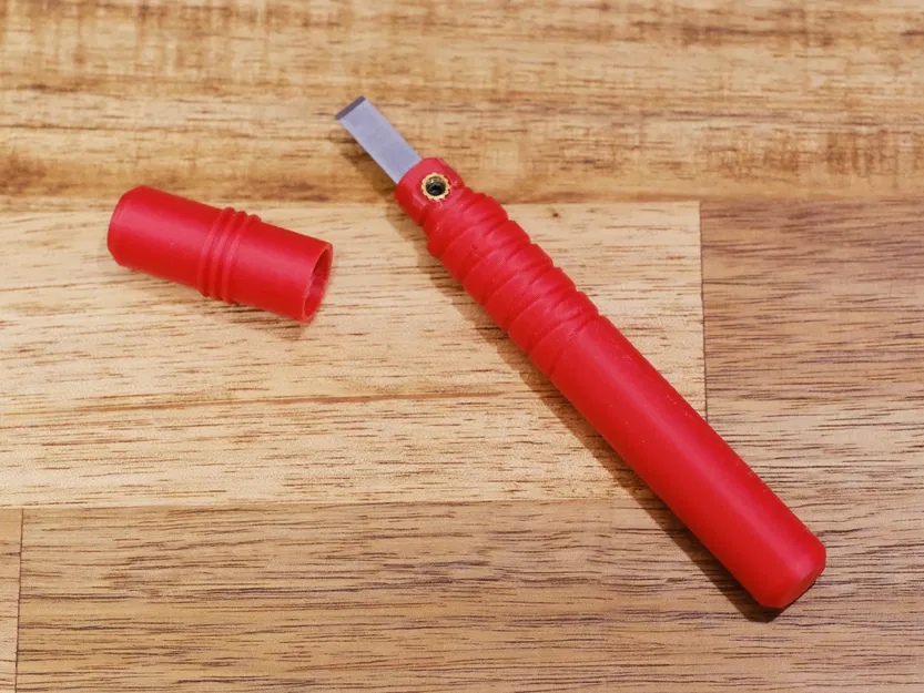 Tay cầm dao hobby công thái học kèm nắp Twist-Lock (cho lưỡi 6mm) - Image 1