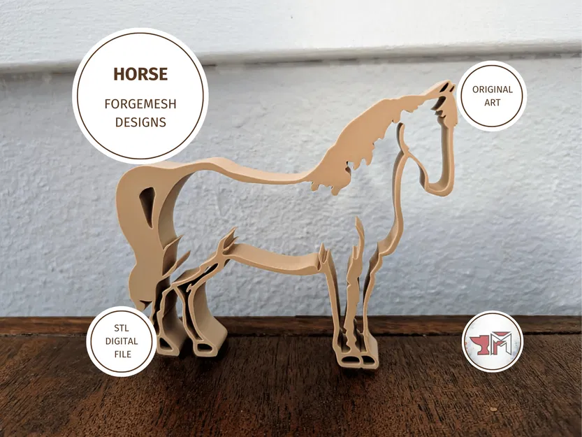 Farm Animal - Horse STL (Mẫu Ngựa) - Image 1