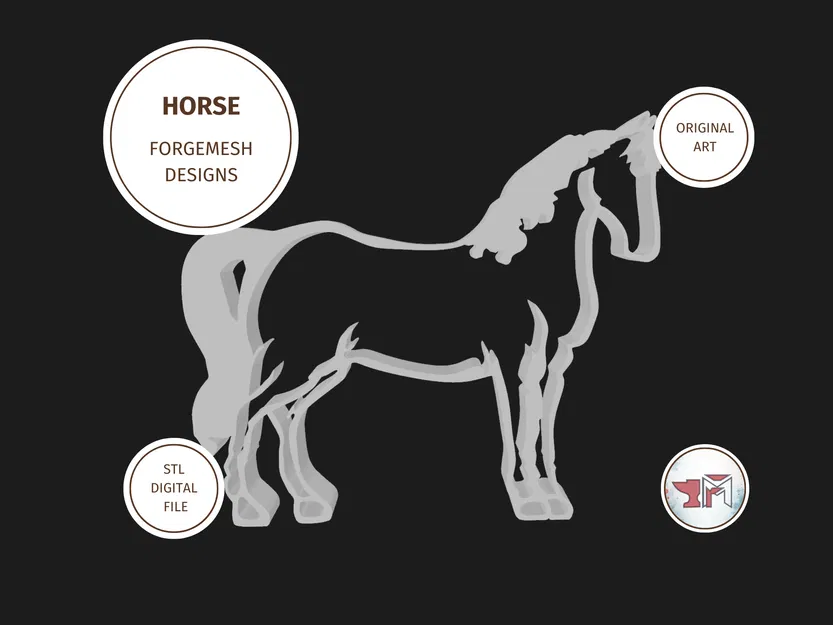 Farm Animal - Horse STL (Mẫu Ngựa) - Image 2