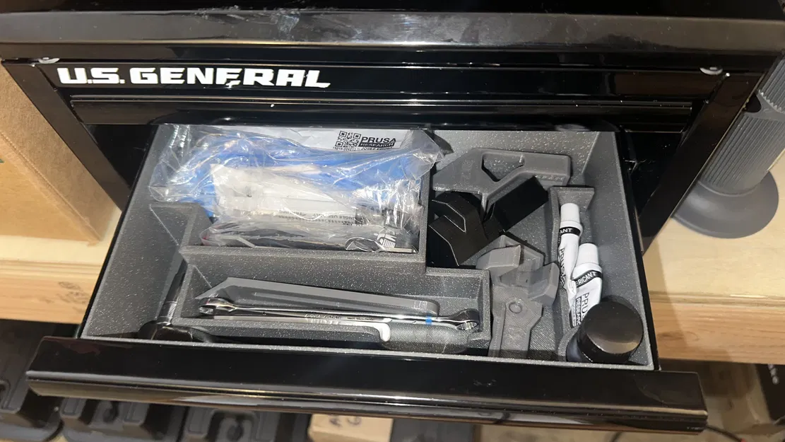 Khay lót ngăn kéo dưới US General Mini Toolbox: bản trống & chia ngăn cho đồ 3D - Image 1