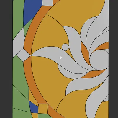 GeoGlass - Hoa Nửa Vòng (Half Ring Flower)