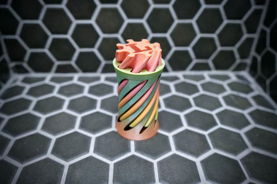 Fidget Vortex Xoắn Ốc Chữ L (Letter L Spiral Vortex Fidget) - Image 7