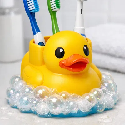 Giá đỡ bàn chải đánh răng hình vịt con (Duck Toothbrush Holder)
