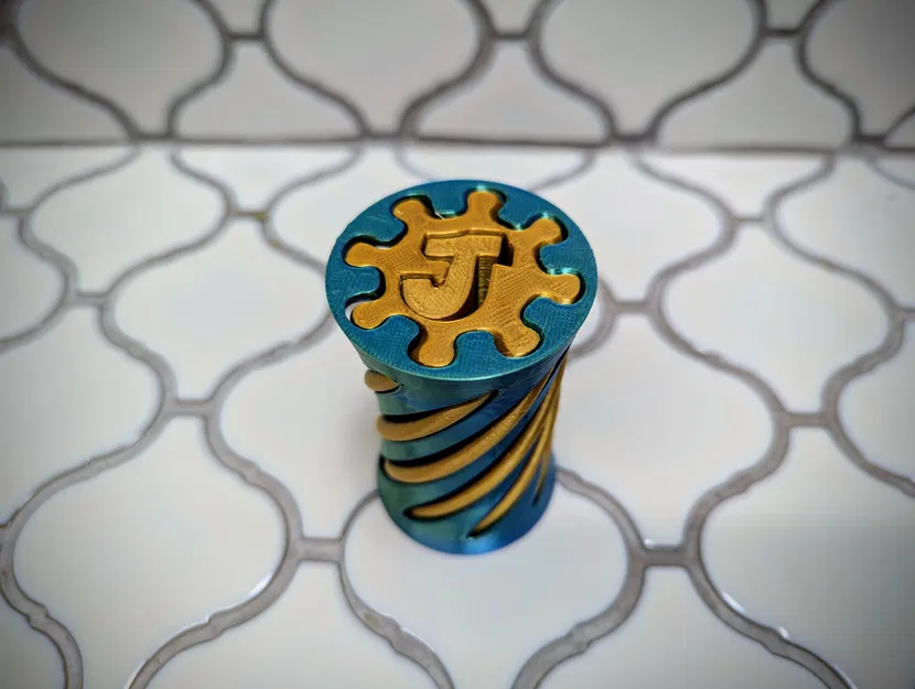 Fidget Vortex Spiral Chữ J (Xoắn 180°) - Image 1