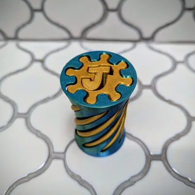Fidget Vortex Spiral Chữ J (Xoắn 180°)