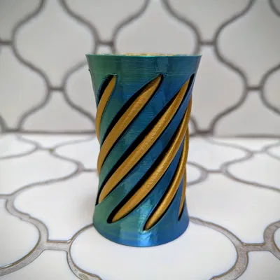 Fidget Vortex Spiral Chữ J (Xoắn 180°)