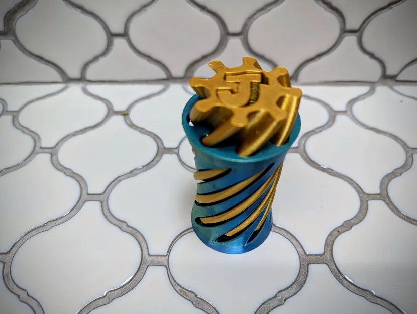 Fidget Vortex Spiral Chữ J (Xoắn 180°) - Image 3