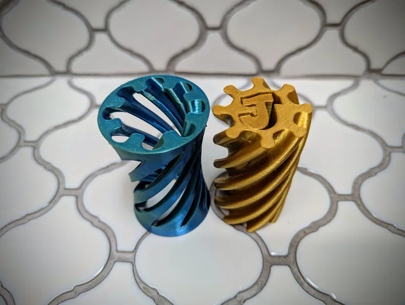 Fidget Vortex Spiral Chữ J (Xoắn 180°) - Image 4