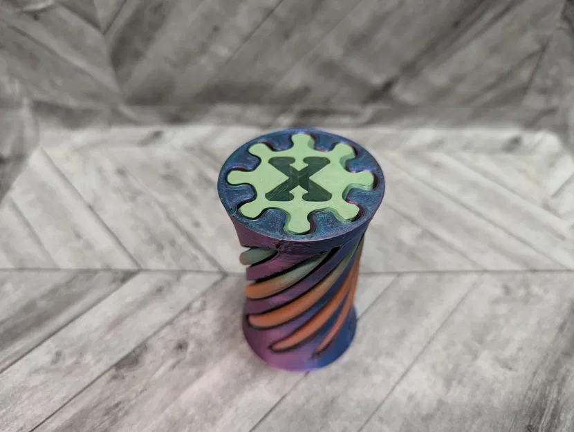 Fidget Letter X Spiral Vortex xoắn 180 độ - Image 1