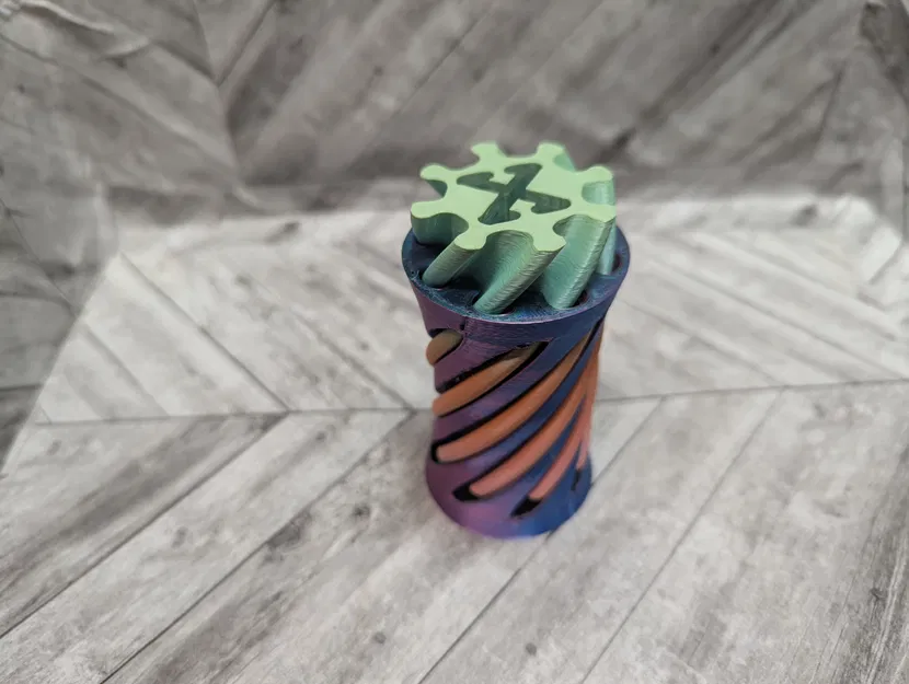 Fidget Letter X Spiral Vortex xoắn 180 độ - Image 3