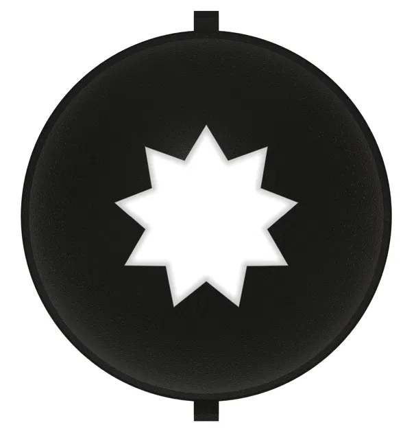 Golf - Stencil Bóng Golf (Insert) Tôn giáo - Baha'i - Sao 9 Cánh - Image 1