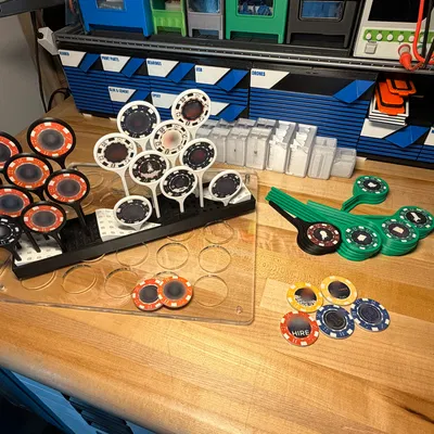 Kệ trưng bày Poker Chip (Poker Chip Display)