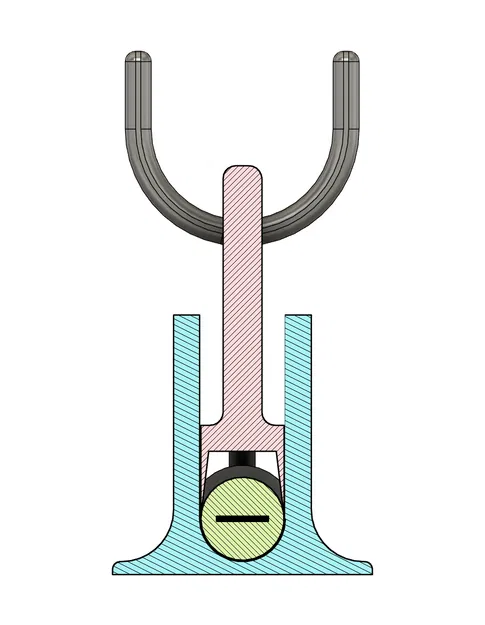 Dụng cụ giữ trái cây/rau củ khi gọt V2 (Peeler fruit/veg holder V2) - Image 4