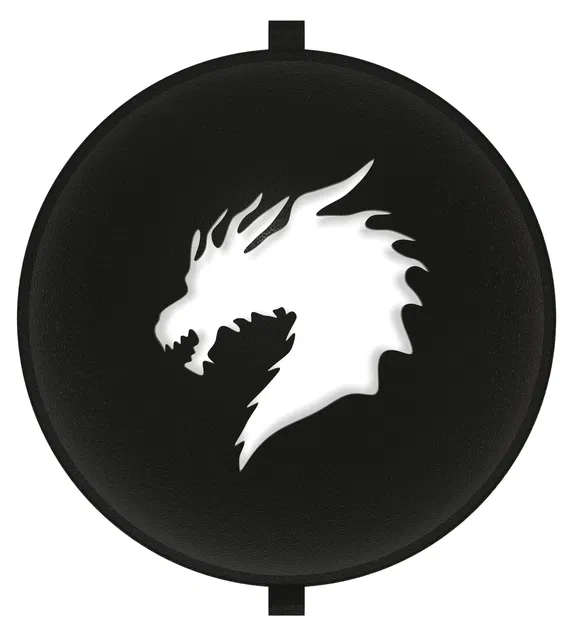 Golf - Golf Ball Stencil - Insert - Dragon Head (Stencil đầu rồng cho bóng golf) - Image 1