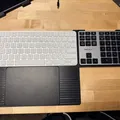 Khay Apple Magic TouchID Keyboard, Trackpad và Macally 10-key - Thumbnail 1