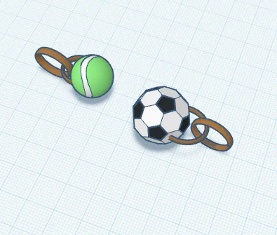 Móc khóa bóng tennis - Image 1