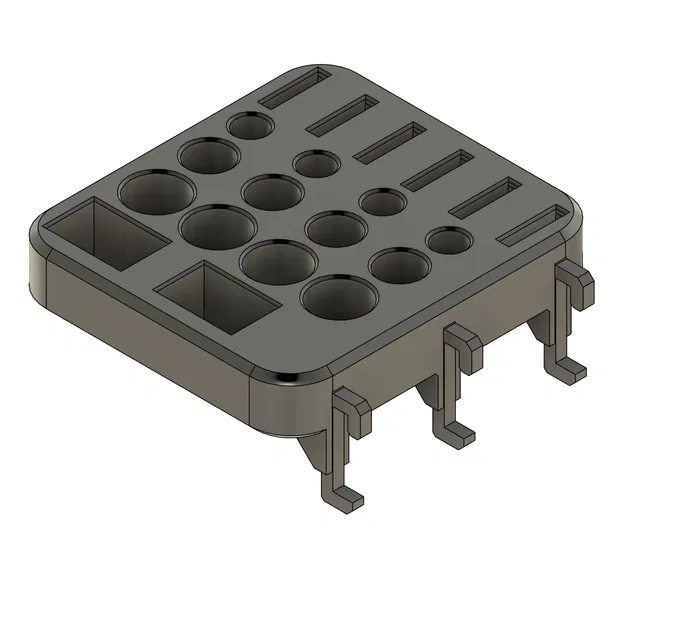 Ikea Skadis - Khay giữ pin - AAA, AA, 18650, 9V và 2032 - Image 1