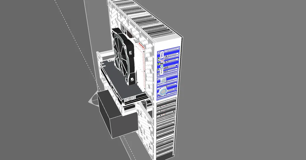 Vỏ PC khung hở Open Frame GenCase - PC Chassis ATX/mATX - Image 3