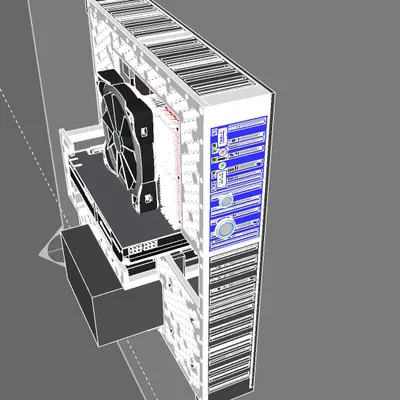 Vỏ PC khung hở Open Frame GenCase - PC Chassis ATX/mATX